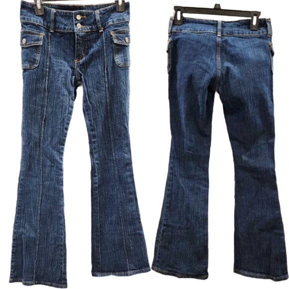 Brandy Melville Agatha Jeans one size  Distressed Blue - Picture 2 of 6